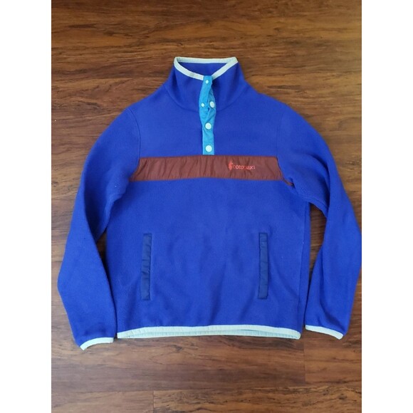 cotopaxi Tops - Cotopaxi Blue Snap-Button Fleece Pullover Size S Athleisure Outdoor Fleece